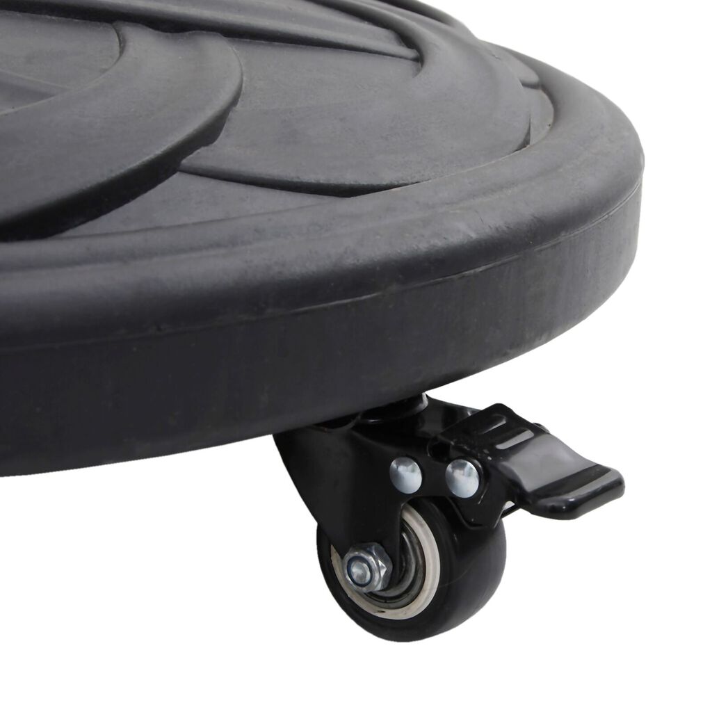 vidaXL Βάση Παρόχων με Ρόδες για Πόλους Ø38-48 mm 13 kg Στρογγυλή