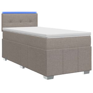vidaXL &Kappa;&rho;&epsilon;&beta;ά&tau;&iota; box spring &mu;&epsilon; &sigma;&tau;&rho;ώ&mu;&alpha; Taupe 100 x 200 cm Ύ&phi;&alpha;&sigma;&mu;&alpha;