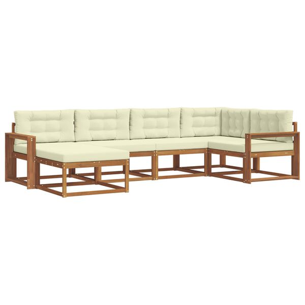 vidaXL &Sigma;&epsilon;&iota;&rho;ά &Kappa;&alpha;&nu;&alpha;&pi;έ &Epsilon;&xi;&omega;&tau;&epsilon;&rho;&iota;&kappa;&omicron;ύ &mu;&epsilon; &mu;&alpha;&xi;&iota;&lambda;ά&rho;&iota; 6 pcs &Phi;&upsilon;&sigma;&iota;&kappa;ό &kappa;&alpha;&iota; &Kappa;&rho;έ&mu;&alpha;