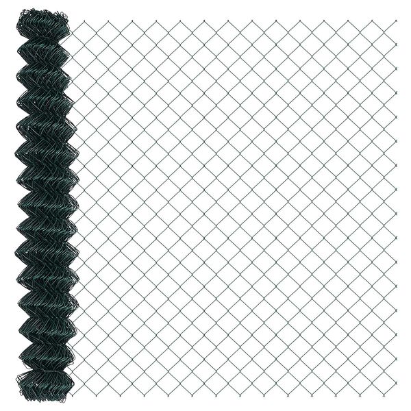 vidaXL Φράχτης Πράσινο 10 x 1.6 m Μέταλλο