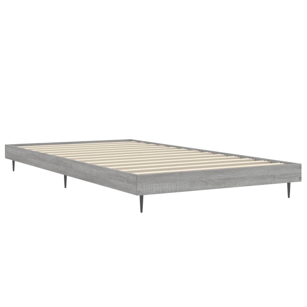 vidaXL Πλαίσιο Κρεβατιού Γκρι Sonoma 100x200 εκ. Επεξεργασμένο Ξύλο