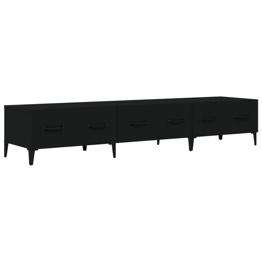 vidaXL Έπιπλο Τηλεόρασης Μαύρο 150x34,5x30 εκ. από Επεξεργασμένο Ξύλο
