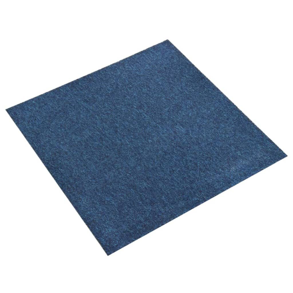 vidaXL Μοκέτα Πλακάκι 20 τεμ. Σκούρο Μπλε 5 μ² 50x50 εκ.