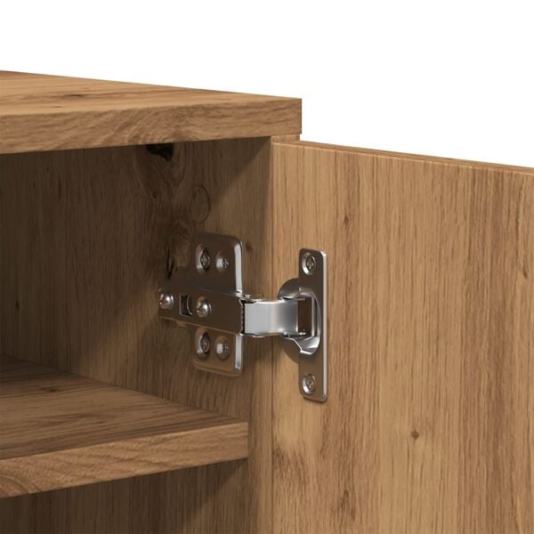 vidaXL Παπουτσοθήκη Αρτισιανή Δρυς 60x35x92 εκ. Επεξεργασμένο Ξύλο