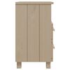 vidaXL Κομοδίνα HAMAR 2 Τεμ. Μελί 40 x 35 x 62 εκ. Μασίφ Ξύλο Πεύκου