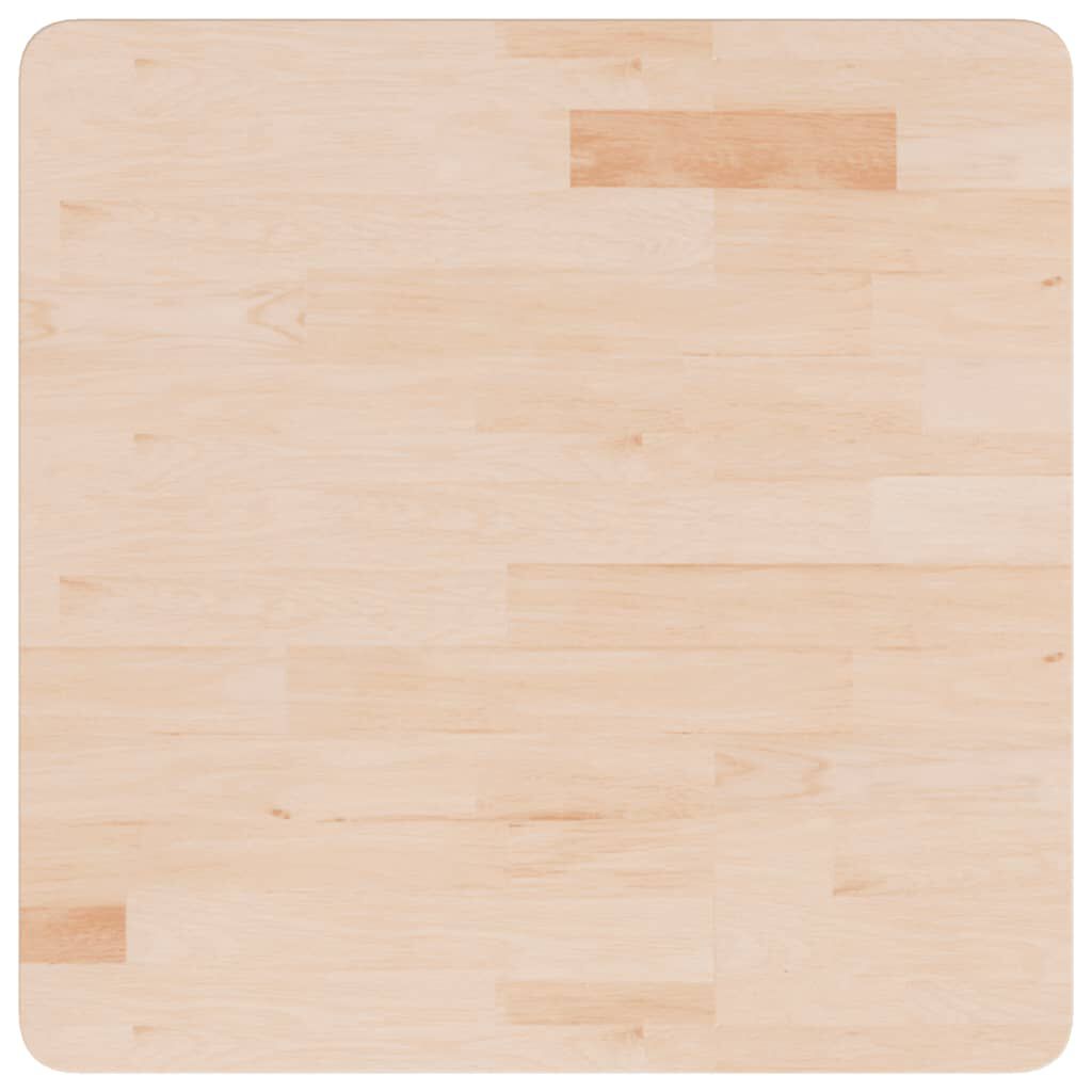 vidaXL Επιφάνεια Τραπεζιού Τετράγωνη 60x60x2,5 εκ. Μασίφ Ξύλο Δρυς