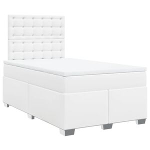 vidaXL &Kappa;&rho;&epsilon;&beta;ά&tau;&iota; Boxspring &mu;&epsilon; &Sigma;&tau;&rho;ώ&mu;&alpha; &Lambda;&epsilon;&upsilon;&kappa;ό 120x200&epsilon;&kappa;.&alpha;&pi;ό &Sigma;&upsilon;&nu;&theta;&epsilon;&tau;&iota;&kappa;ό &Delta;έ&rho;&mu;&alpha;