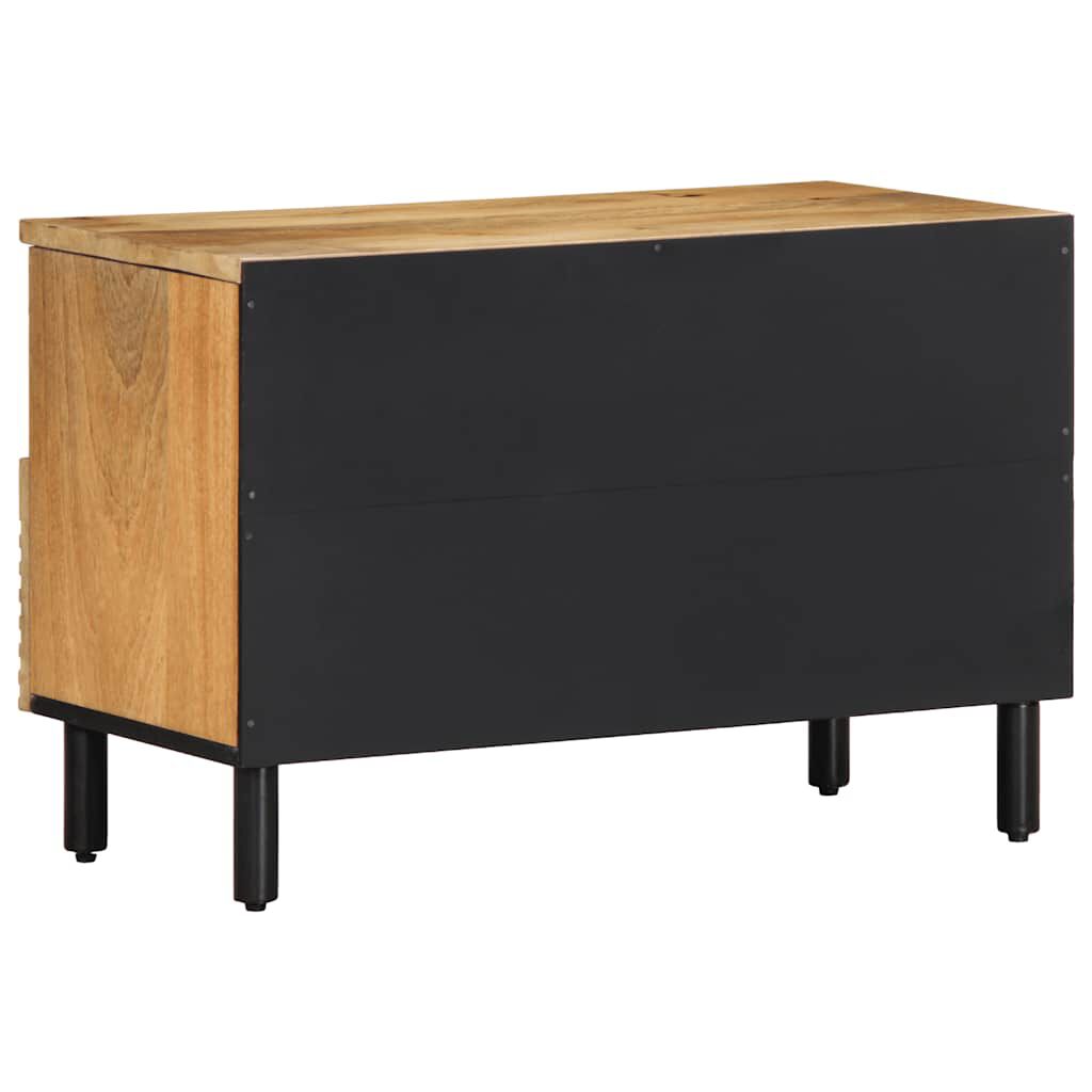 vidaXL Ντουλάπι τηλεόρασης καφέ 70x33x46 cm μασίφ ξύλο Mango