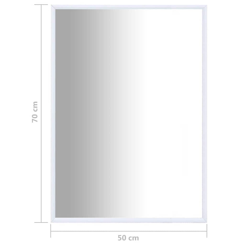 vidaXL Καθρέφτης Λευκός 70 x 50 εκ.