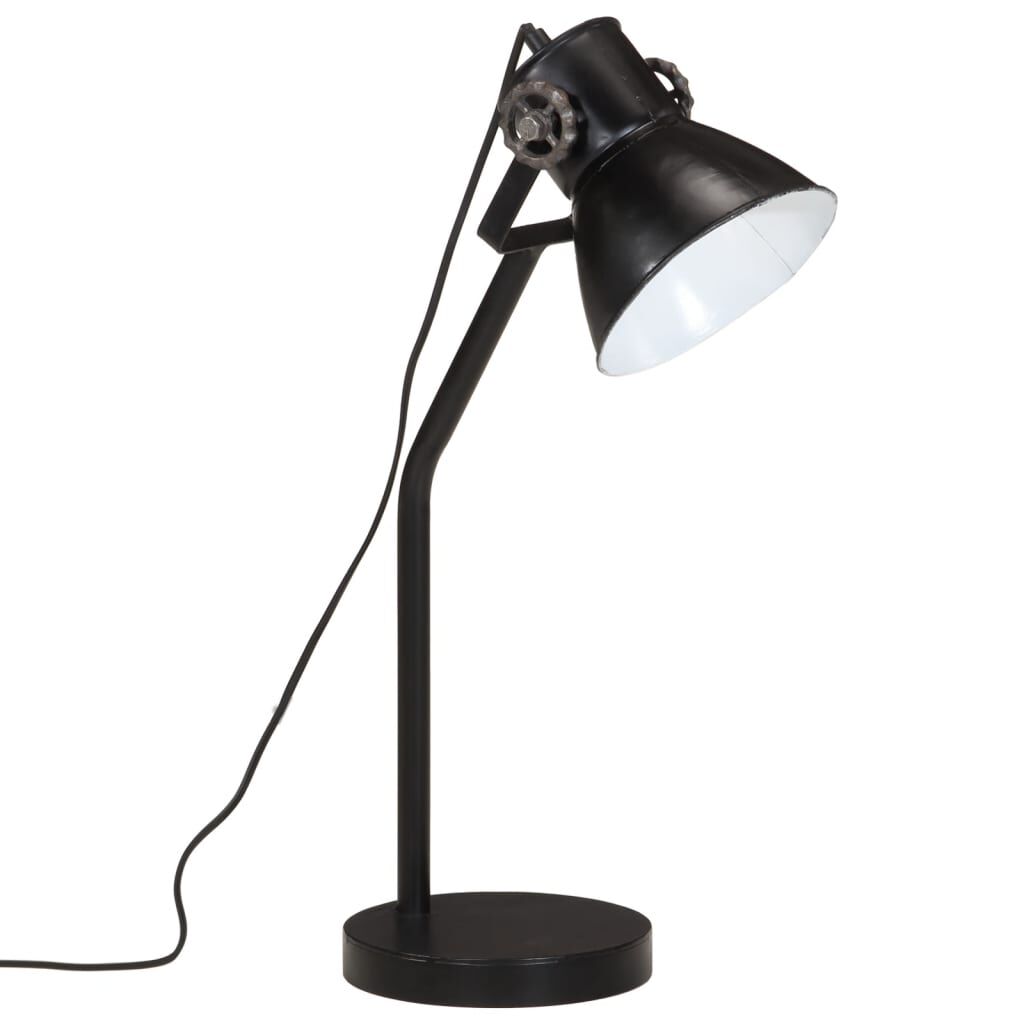 vidaXL Φωτιστικό Γραφείου 25 W Μαύρο 17x17x60 εκ. Ε27