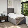 vidaXL &Kappa;&rho;&epsilon;&beta;ά&tau;&iota; Boxspring &mu;&epsilon; &Sigma;&tau;&rho;ώ&mu;&alpha; Taupe 100 x 200 &epsilon;&kappa;. &Upsilon;&phi;&alpha;&sigma;&mu;ά&tau;&iota;&nu;&omicron;