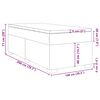 vidaXL Κρεβάτι Boxspring με Στρώμα Καπουτσίνο 100x200εκ.από Συνθ.Δέρμα