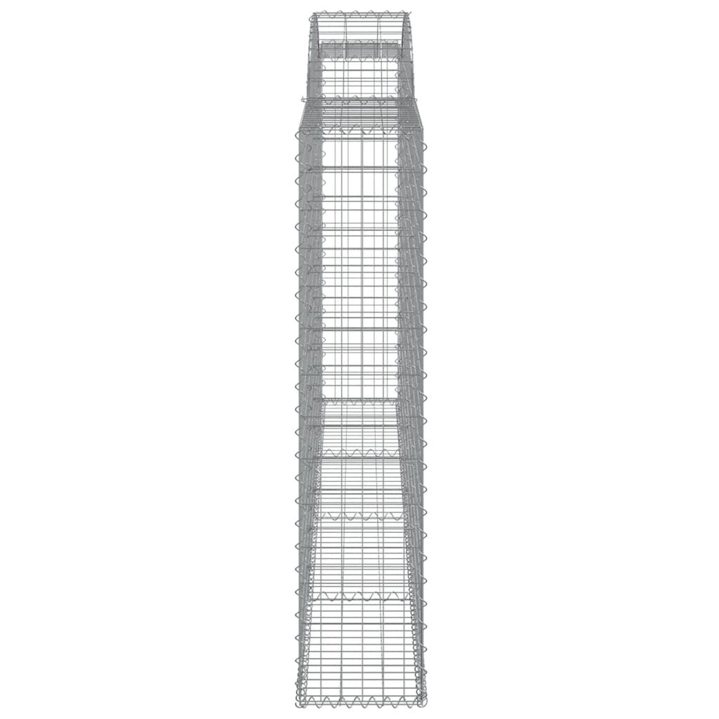 vidaXL Συρματοκιβώτιο Τοξωτό 300x30x140/160εκ. από Γαλβανισμένο Χάλυβα