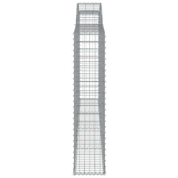 vidaXL Συρματοκιβώτιο Τοξωτό 300x30x140/160εκ. από Γαλβανισμένο Χάλυβα