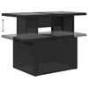 vidaXL Σετ Καναπέ Κήπου 7 pcs Μαύρο και κρεμ 100 x 55 x 73 εκ.