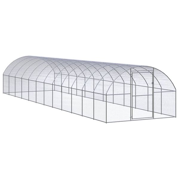 vidaXL Κοτέτσι Εξωτερικού Χώρου 3 x 12 x 2 μ. από Γαλβανισμένο Χάλυβα