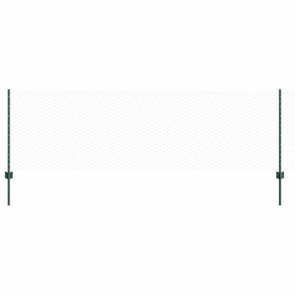 vidaXL Τεντώτο με στήριγμα Πράσινο 0,8 x 100 μ Χάλυβας και PVC