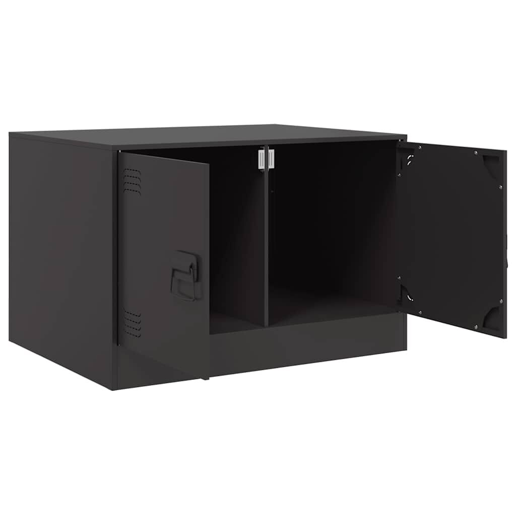 vidaXL Τραπεζάκι Σαλονιού Μαύρο 67x50x44 εκ. από Ατσάλι