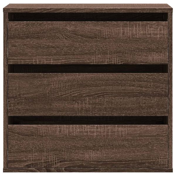 vidaXL Συρταριέρα Καφέ Δρυς 60x41x58 εκ. από Επεξεργ. Ξύλο