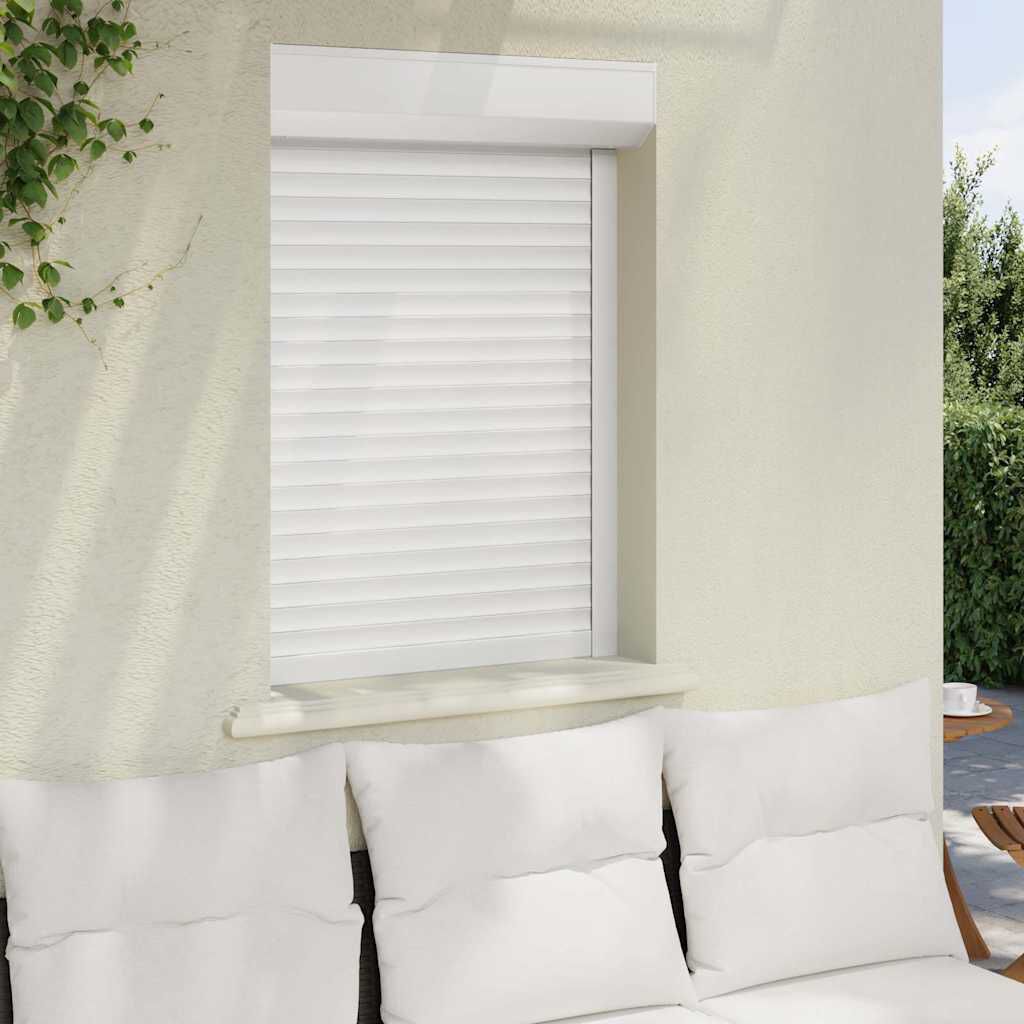 vidaXL Παντζούρι Ρολό Λευκό 160 x 150 εκ. από Αλουμίνιο