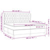 vidaXL &Kappa;&rho;&epsilon;&beta;ά&tau;&iota; Boxspring &mu;&epsilon; &Sigma;&tau;&rho;ώ&mu;&alpha; &Sigma;&kappa;&omicron;ύ&rho;&omicron; &Kappa;&alpha;&phi;έ 200x200 &epsilon;&kappa;. &Upsilon;&phi;&alpha;&sigma;&mu;ά&tau;&iota;&nu;&omicron;