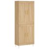 vidaXL Ντουλάπι Sonoma δρυς 69,5 x 34 x 180 εκ. από Επεξεργασμένο Ξύλο