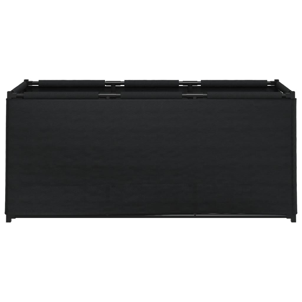 vidaXL Κουτί Αποθήκευσης Μαύρο 105 x 34,5 x 45 εκ. Υφασμάτινο