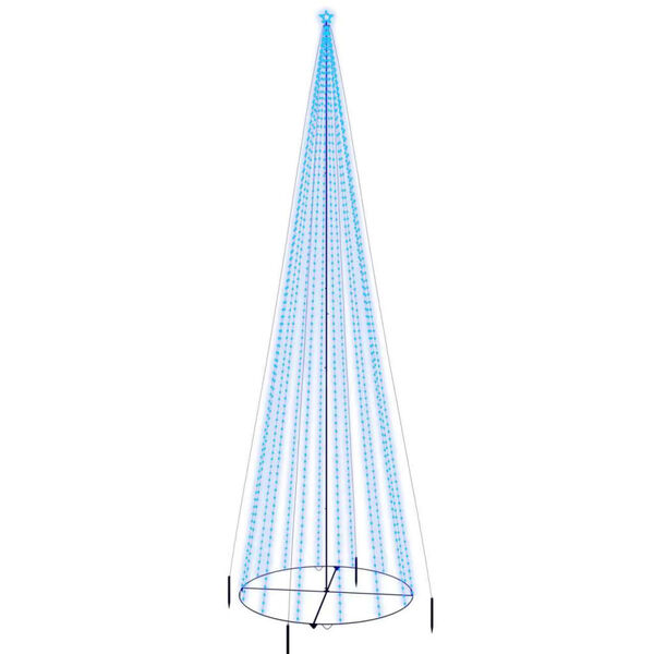 vidaXL Χριστουγεννιάτικο Δέντρο Κώνος 1134 LED Μπλε 230 x 800 εκ.
