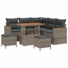 vidaXL &Sigma;&epsilon;&tau; &Kappa;&alpha;&nu;&alpha;&pi;έ &Kappa;ή&pi;&omicron;&upsilon; 8 pcs &Gamma;&kappa;&rho;&iota; &sigma;&upsilon;&nu;&theta;&epsilon;&tau;&iota;&kappa;ό &rho;&alpha;&tau;ά&nu;