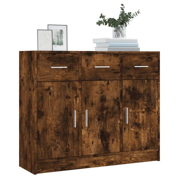 vidaXL Συρταριέρα Καπνιστή Δρυς 91 x 28 x 75 εκ. από Επεξεργ. Ξύλο