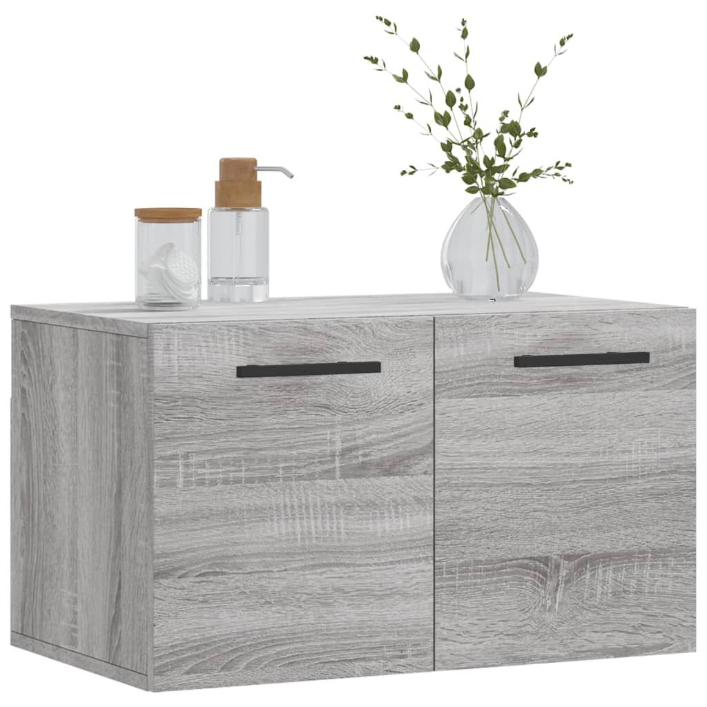 vidaXL Ντουλάπι Τοίχου Γκρι Sonoma 60x36,5x35 εκ. Επεξεργασμένο Ξύλο