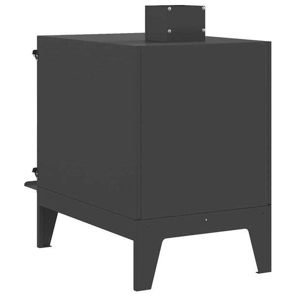 vidaXL Σόμπα Κατασκήνωσης με αέρα αέρα Μαύρο 35 x 50 x 60 εκ Ατσάλι