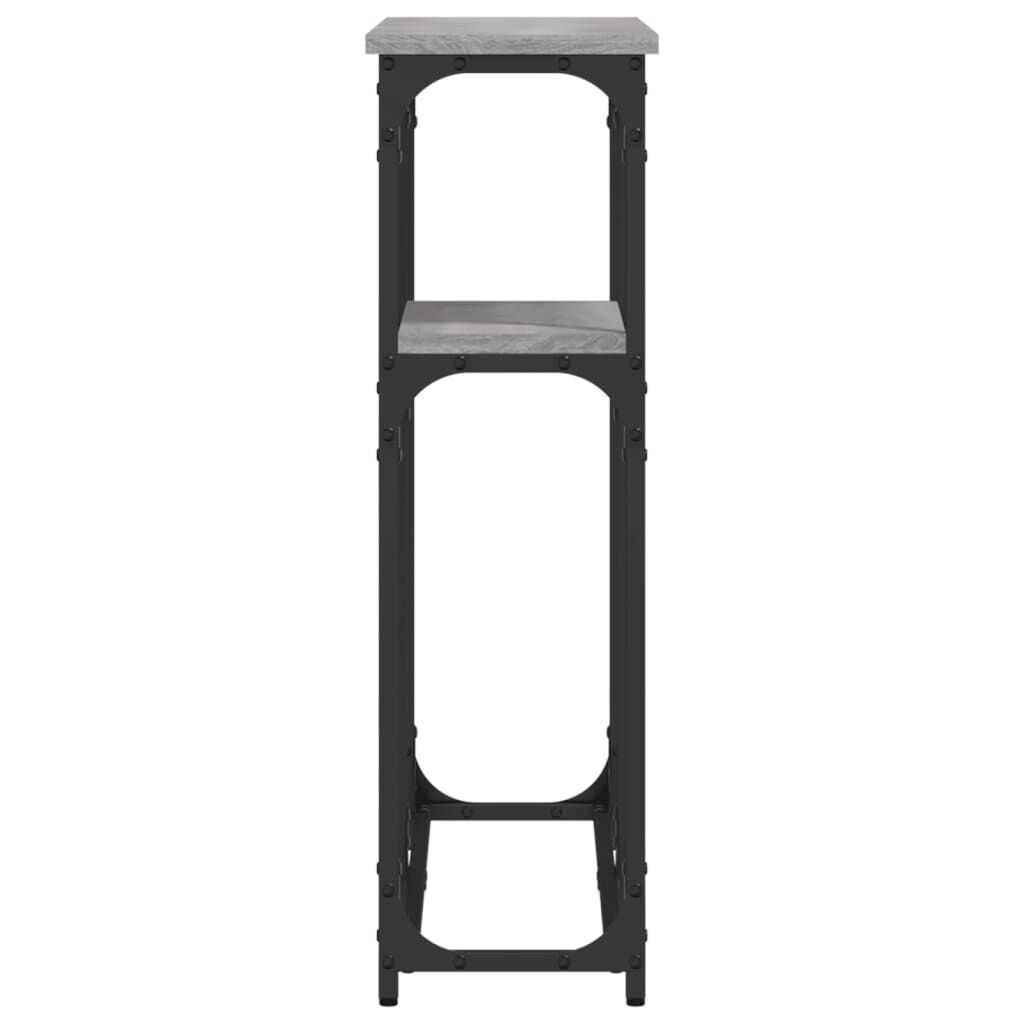 vidaXL Τραπέζι Κονσόλα Γκρι Sonoma 90x22,5x75 εκ. Επεξεργασμένο Ξύλο
