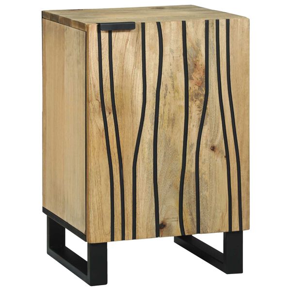 vidaXL Ντουλάπι Μπάνιου 38x33.5x58 cm από Μάνγκο και Επεξεργασμένο Ξύλο