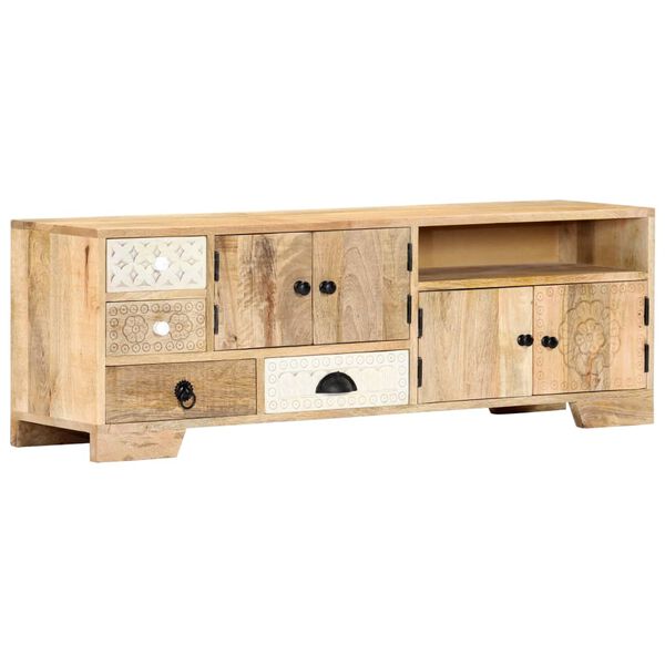 vidaXL Έπιπλο Τηλεόρασης 120 x 30 x 40 εκ. από Μασίφ Ξύλο Μάνγκο