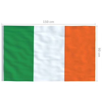 vidaXL Σημαία Ιρλανδίας 90 x 150 εκ.