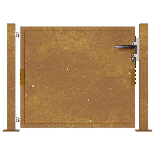 vidaXL Πύλη Κήπου 105x80 εκ. από Ατσάλι Corten