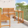 vidaXL Σετ Μπιστρό Κήπου 5 pcs Καφέ Μασίφ ξύλο ακακίας