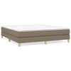 vidaXL &Sigma;&kappa;&epsilon;&lambda;&epsilon;&tau;ό&sigmaf; &Kappa;&rho;&epsilon;&beta;&alpha;&tau;&iota;&omicron;ύ &mu;&epsilon; &Epsilon;&lambda;&alpha;&tau;ή&rho;&iota;&alpha; Taupe 180x200 &epsilon;&kappa;. &Upsilon;&phi;&alpha;&sigma;&mu;ά&tau;&iota;&nu;&omicron;