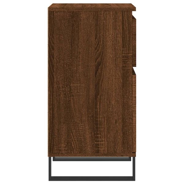 vidaXL Ντουλάπια 2 τεμ. Καφέ Δρυς 40x35x70 εκ. από Επεξεργασμένο Ξύλο