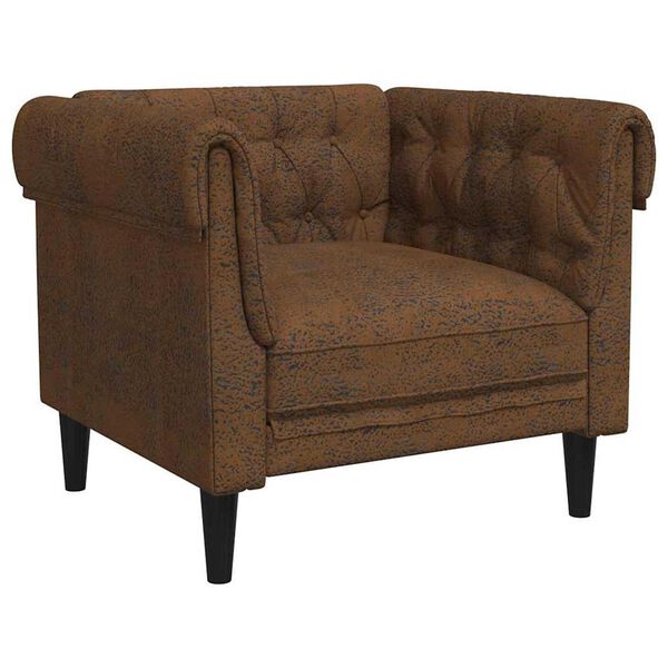 vidaXL Πολυθρόνα Τσέστερφιλντ Άλλο Καφέ 78.5 x 74.5 x 74.5 εκατοστά