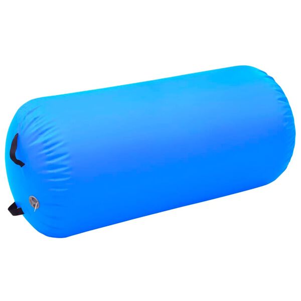 vidaXL Κύλινδρος Γυμναστικής Φουσκωτός Μπλε 120 x 75 εκ. PVC & Τρόμπα