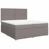 vidaXL &Kappa;&rho;&epsilon;&beta;ά&tau;&iota; Boxspring &mu;&epsilon; &Sigma;&tau;&rho;ώ&mu;&alpha; Taupe 200x200 &epsilon;&kappa;. &Upsilon;&phi;&alpha;&sigma;&mu;ά&tau;&iota;&nu;&omicron;