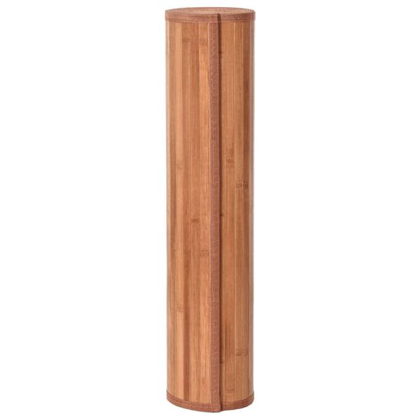 vidaXL Χαλί Ορθογώνιο Καφέ 60 x 400 εκ. Μπαμπού
