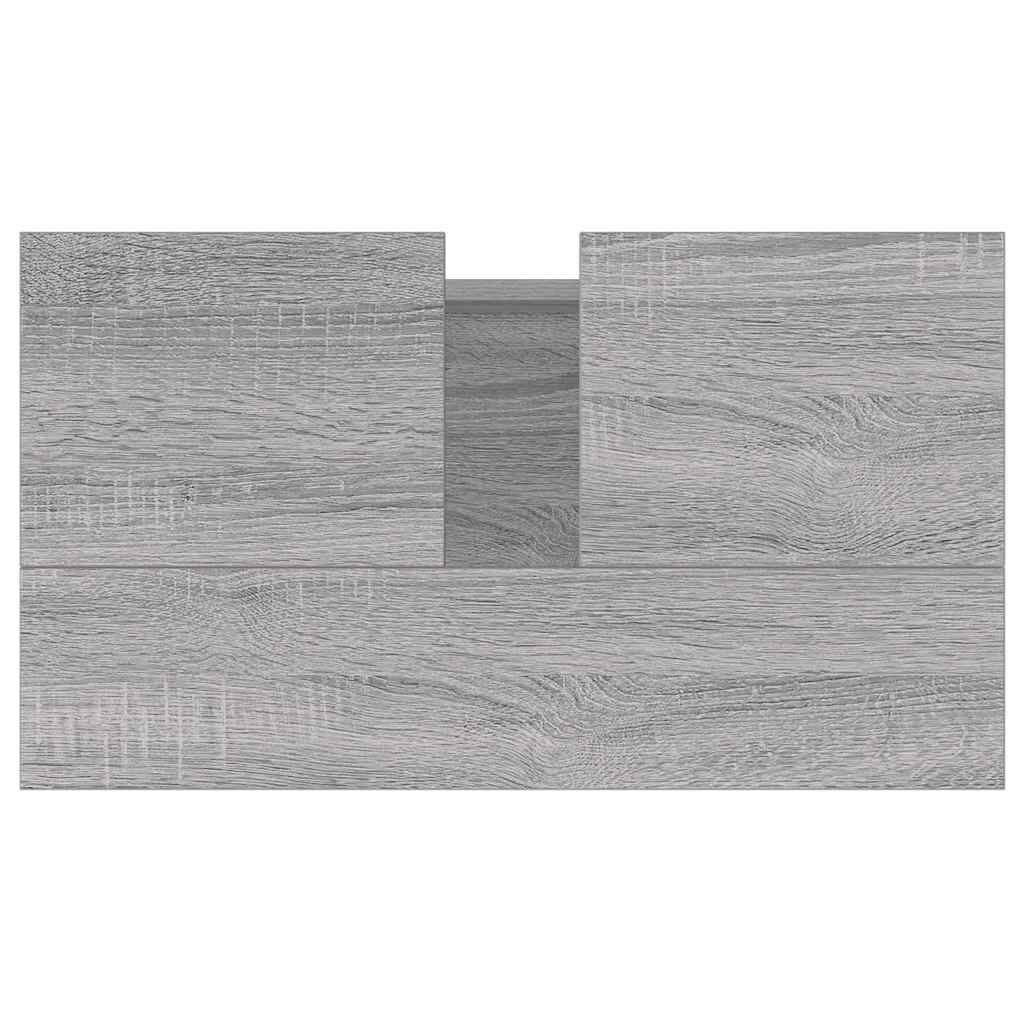 vidaXL Ντουλάπι Μπάνιου Γκρι Sonoma 58 x 33 x 60 εκ. από Επεξεργ. Ξύλο
