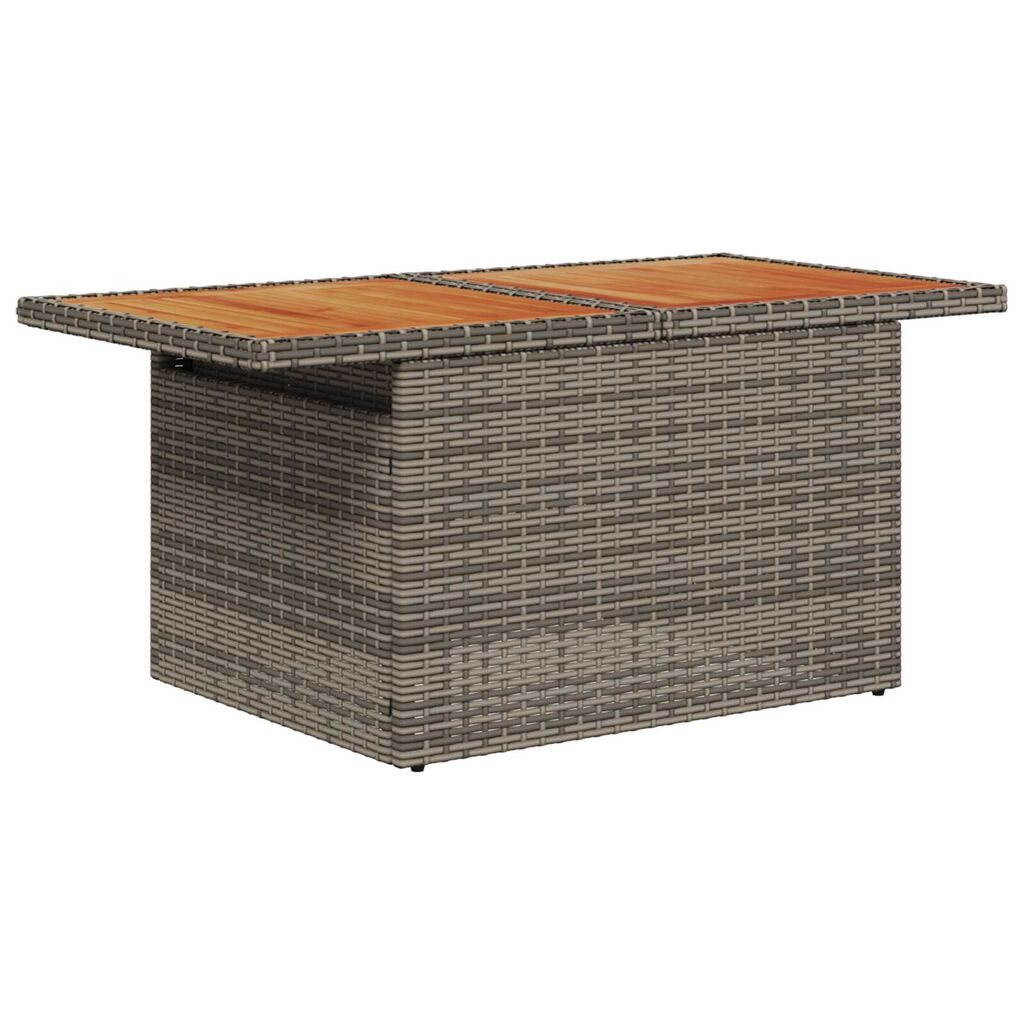 vidaXL Σετ Καναπέ Κήπου 8 pcs Γκρι συνθετικό ρατάν