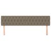 vidaXL Κεφαλάρια Κρεβατιού 2 τεμ. Taupe 100x7x78/88 εκ. Υφασμάτινο