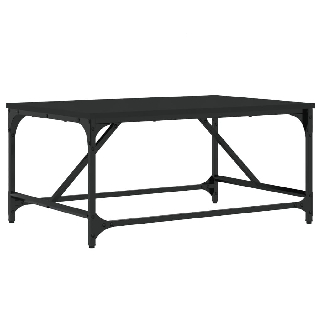 vidaXL Τραπεζάκι Σαλονιού Μαύρο 75 x 50 x 35 εκ. από Επεξεργ. Ξύλο