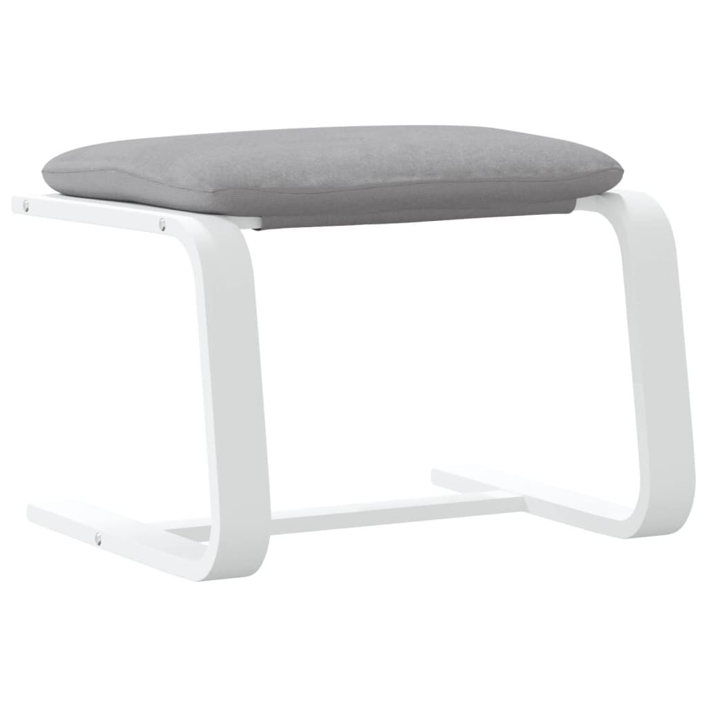 vidaXL Υποπόδιο Ανοιχτό Γκρι 51 x 41 x 40 εκ. Υφασμάτινο
