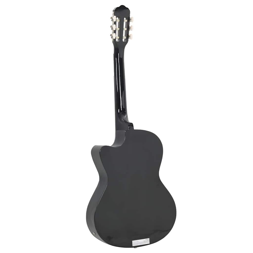 vidaXL Κιθάρα Western Classical Cutaway Μαύρη με Ισοσταθμιτή 6 Χορδές